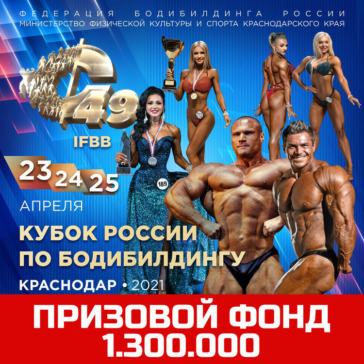Афиша Кубка России по бодибилдингу 2021