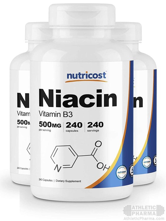 Витамин B3 (ниацин) в капсулах