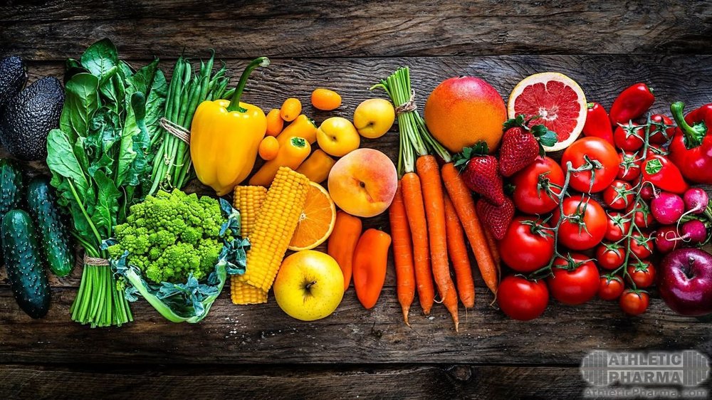 Красивое фото овощей и фруктов